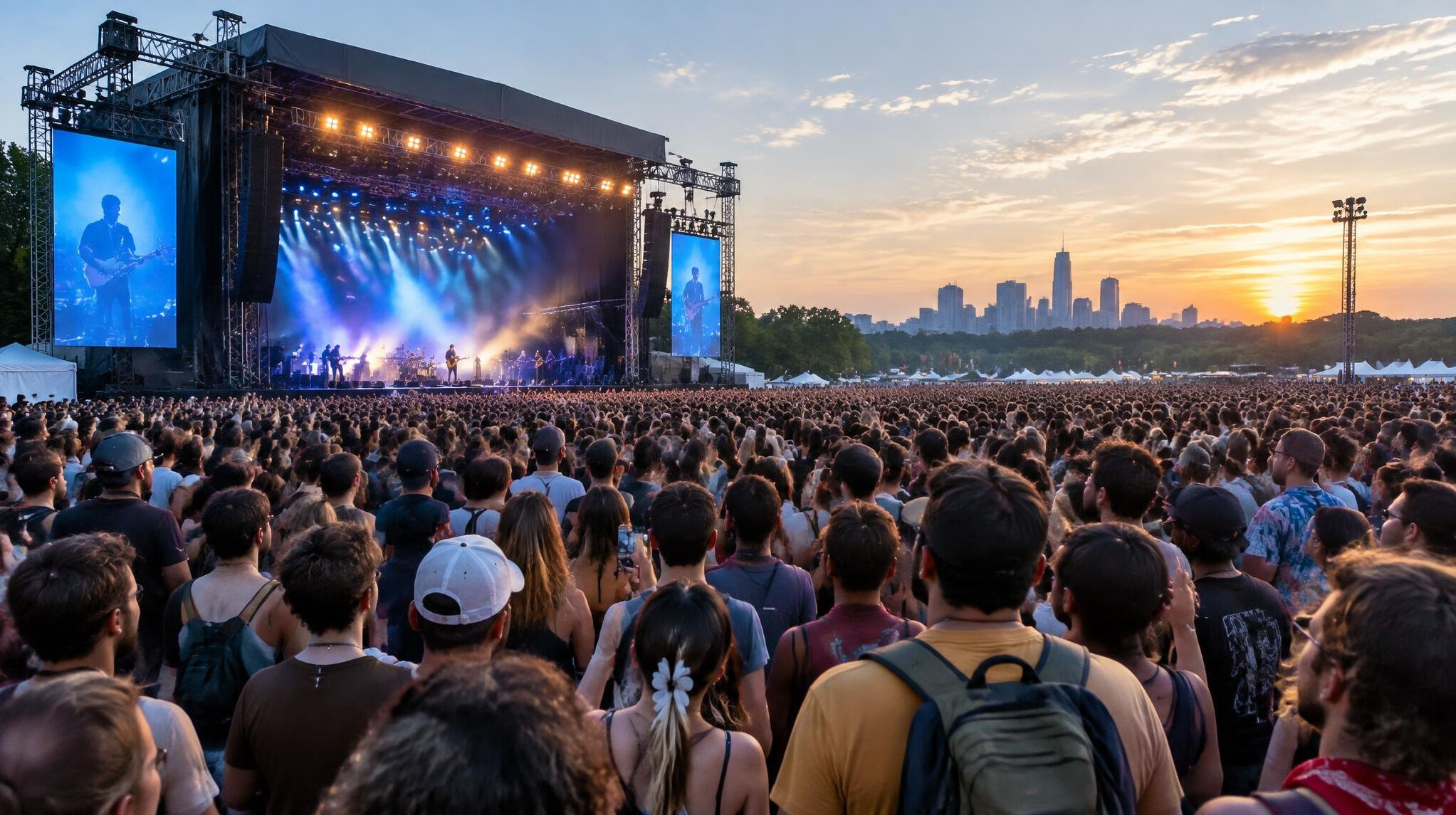large crowd at concert